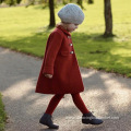 Red Girls Woolen Coat